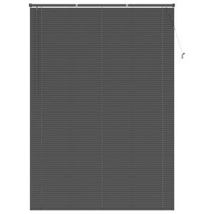 vidaXL Persiana Veneciana Manual Gris Plateado 213 x 130 cm PVC