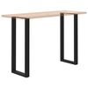 vidaXL Patas para mesa de bar en forma de U (2 unidades), color negro, 50 x 110-111 cm, acero