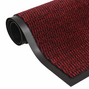 vidaXL Felpudo de nudo rojo 60x150 cm