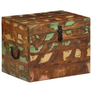 vidaXL Caja de almacenamiento madera maciza reciclada