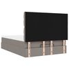 vidaXL Estructura de cama otomana colch&oacute;n tela gris pardo 140x190cm