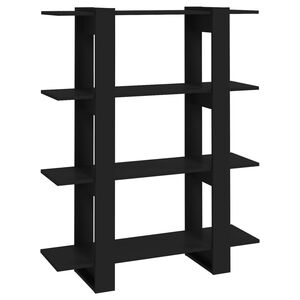vidaXL Estanter&iacute;a/divisor de espacios negro 100x30x123,5 cm