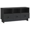 vidaXL Mueble de TV Negro 102 x 34,5 x 50 cm Madera de Ingenier&iacute;a
