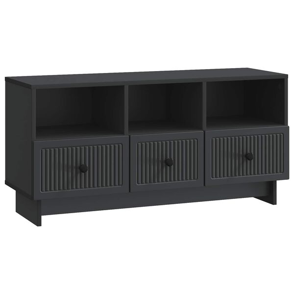 vidaXL Mueble de TV Negro 102 x 34,5 x 50 cm Madera de Ingenier&iacute;a