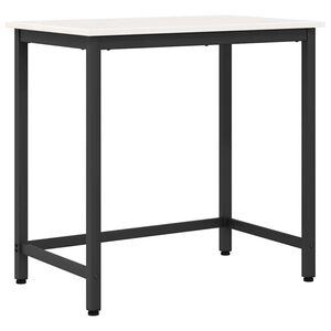 vidaXL Mesa 80 x 50 x 77 cm Madera Ingenierizada y Acero