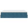 vidaXL Estructura de cama otomana con colch&oacute;n azul oscuro 140x200 cm