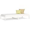vidaXL Sof&aacute; cama sin colch&oacute;n madera maciza de pino blanco 80x200 cm
