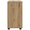 vidaXL Gabinete de Ba&ntilde;o con caj&oacute;n Roble artesanal 76,5 x 35 x 64 cm