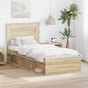 vidaXL Estructura de cama Sonoma 100 x 200 cm Madera de pino macizo