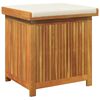 vidaXL Cojines para exterior 60x50x61 cm madera maciza acacia