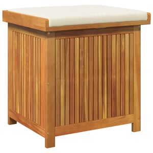 vidaXL Cojines para exterior 60x50x61 cm madera maciza acacia