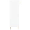 vidaXL Mueble zapatero madera contrachapada blanco brillo 30x35x105 cm