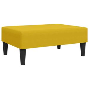 vidaXL Reposapi&eacute;s de terciopelo amarillo 77x55x31 cm