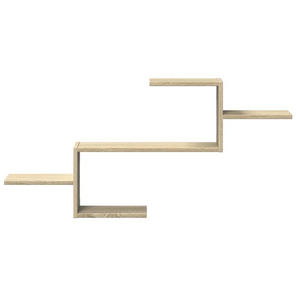 vidaXL Estante de pared madera ingenier&iacute;a roble Sonoma 104x15x49 cm