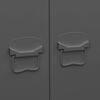 vidaXL Armario industrial de metal gris antracita 90x50x180 cm