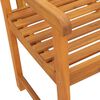 vidaXL Banco de jardín Marrón 150 x 56 x 90cm Madera maciza de Acacia