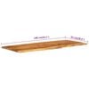vidaXL Encimera para armario tocador madera maciza acacia 140x52x2,5cm