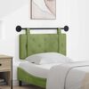 vidaXL Cabecera Colgante Verde claro 90 x 55 x 5 cm Terciopelo