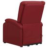 vidaXL Sill&oacute;n de masaje elevable cuero sint&eacute;tico rojo tinto