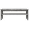 vidaXL Mesa de centro madera contrachapada gris Sonoma 100x40x40 cm