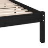 vidaXL Estructura de cama de madera maciza de pino negra 90x200 cm