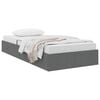 vidaXL Cama con almacenamiento Gris oscuro 203 x 100 cm Tela