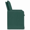 vidaXL Sillas de comedor 2 pcs Verde oscuro 57 x 67 x 98 cm tela
