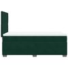 vidaXL Cama box spring con colch&oacute;n terciopelo verde oscuro 100x200 cm