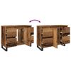 vidaXL Mueble de lavabo madera de ingeniería envejecida 80x33x60 cm