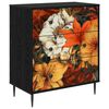 vidaXL Cajonera GENNEP Estampado de lirios 66 x 36,5 x 76 cm