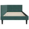 vidaXL Estructura de cama en esquina Verde oscuro 100 x 200 cm