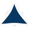 vidaXL Toldo de vela triangular tela Oxford azul 3,6x3,6x3,6 m