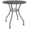 vidaXL Mesa de jard&iacute;n malla met&aacute;lica expandida antracita &Oslash;80x72 cm