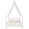 vidaXL Estructura de cama para ni&ntilde;os madera de pino blanco 80x200 cm
