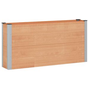 vidaXL Arriate elevado Marr&oacute;n 150 x 30 x 72 cm WPC y Aluminio
