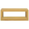 vidaXL Armario de baño de pared madera maciza de teca 90x45x35 cm