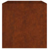 vidaXL Jardinera de acero corten 80x80x80 cm