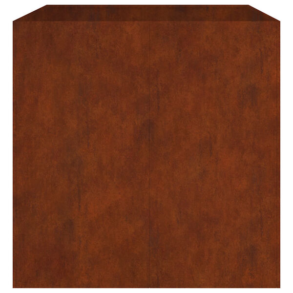 vidaXL Jardinera de acero corten 80x80x80 cm