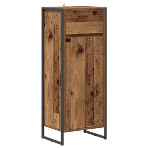 vidaXL Gabinete de Ba&ntilde;o con caj&oacute;n Madera Vieja 40 x 30 x 100 cm