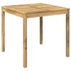 vidaXL Mesa de cena de jard&iacute;n Blanco 80 x 80,5 x 75 cm