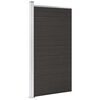 vidaXL Panel de valla WPC negro 95x186 cm