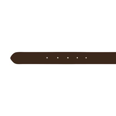 vidaXL Cinturón de cuero marrón de hombre para traje 95 cm