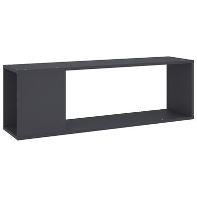 vidaXL Mueble para TV madera contrachapada gris 100x24x32 cm