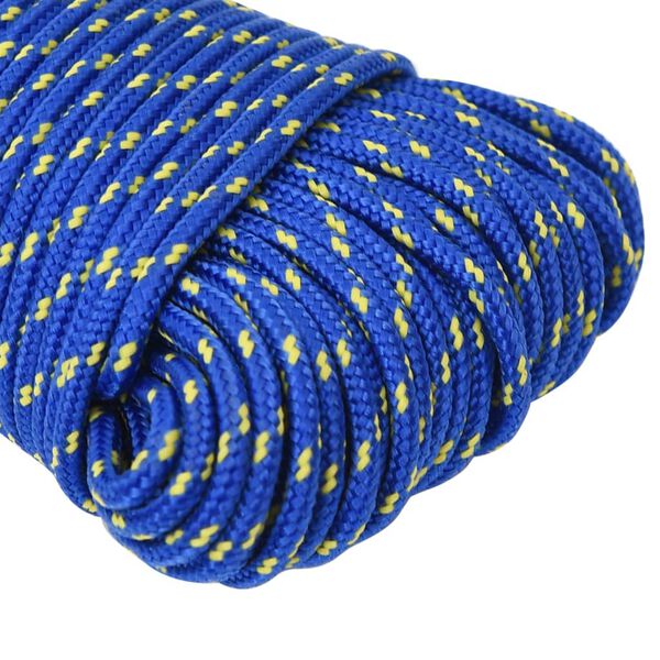 vidaXL Cuerda de barco polipropileno azul 3 mm 250 m