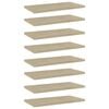 vidaXL Estante estanter&iacute;a 8 uds contrachapada roble Sonoma 40x20x1,5cm