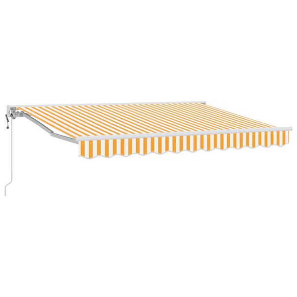 vidaXL Toldo Retr&aacute;ctil El&eacute;ctrico Naranja 3,5 x 2,5 m