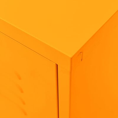 vidaXL Mueble para TV de acero amarillo mostaza 105x35x50 cm