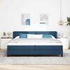 vidaXL Cama tipo Box Spring con colch&oacute;n Azul 200 x 200 cm tela