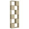 vidaXL Librer&iacute;a separador contrachapada roble Sonoma 60x24x186 cm