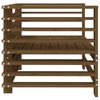 vidaXL Sillones de jardín 2 unidades madera maciza pino marrón miel